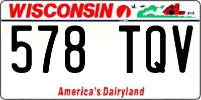 WI license plate 578TQV