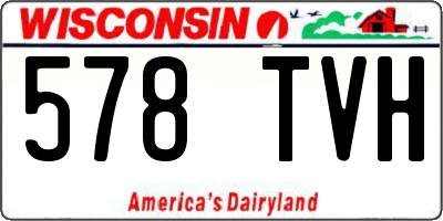 WI license plate 578TVH