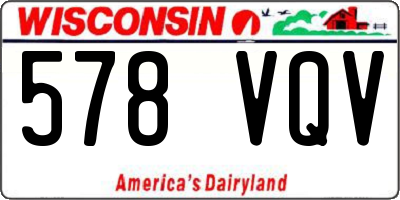 WI license plate 578VQV
