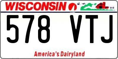 WI license plate 578VTJ