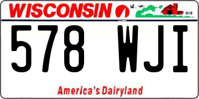 WI license plate 578WJI