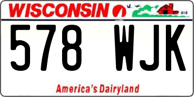 WI license plate 578WJK