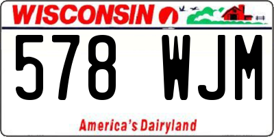 WI license plate 578WJM