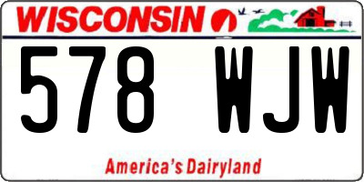 WI license plate 578WJW