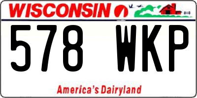 WI license plate 578WKP
