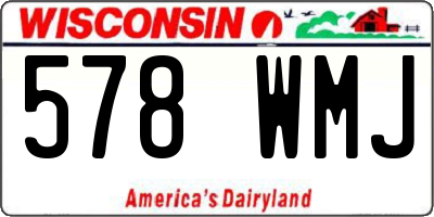 WI license plate 578WMJ