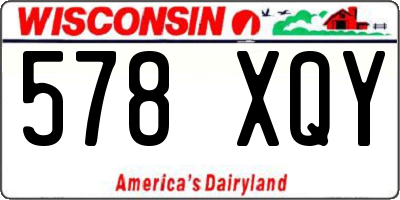 WI license plate 578XQY