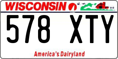 WI license plate 578XTY