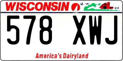 WI license plate 578XWJ
