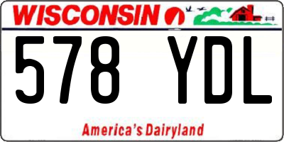 WI license plate 578YDL