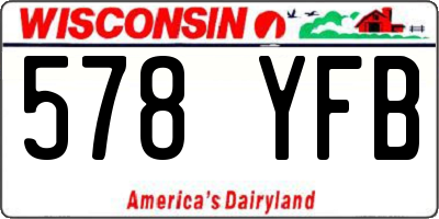 WI license plate 578YFB