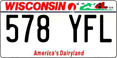 WI license plate 578YFL