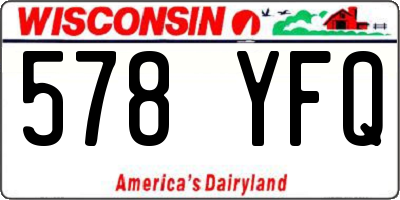 WI license plate 578YFQ
