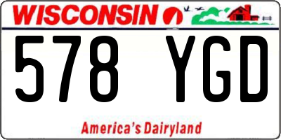 WI license plate 578YGD
