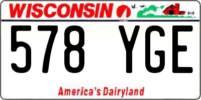 WI license plate 578YGE