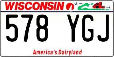 WI license plate 578YGJ