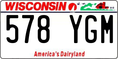 WI license plate 578YGM