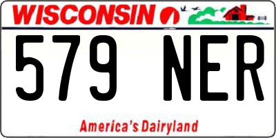 WI license plate 579NER