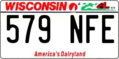 WI license plate 579NFE