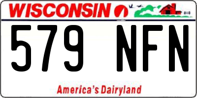 WI license plate 579NFN