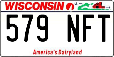 WI license plate 579NFT