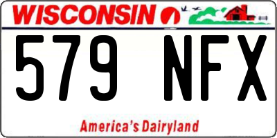 WI license plate 579NFX