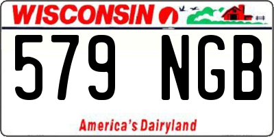 WI license plate 579NGB