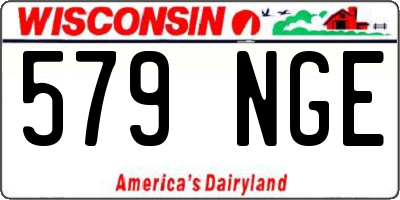 WI license plate 579NGE