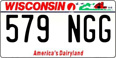 WI license plate 579NGG