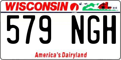 WI license plate 579NGH