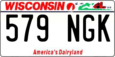 WI license plate 579NGK