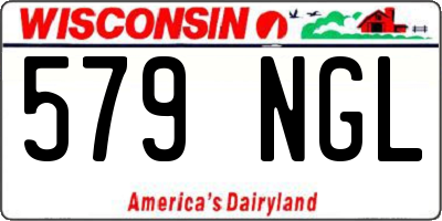 WI license plate 579NGL