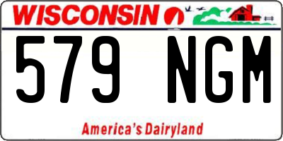 WI license plate 579NGM