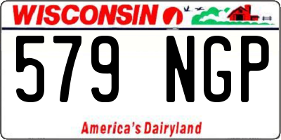WI license plate 579NGP