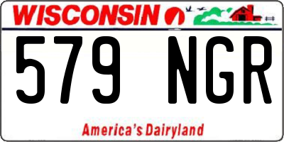 WI license plate 579NGR
