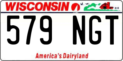 WI license plate 579NGT