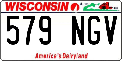 WI license plate 579NGV