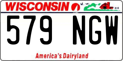 WI license plate 579NGW