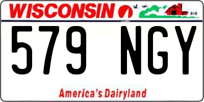 WI license plate 579NGY