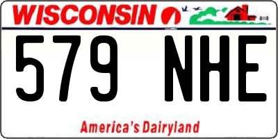 WI license plate 579NHE