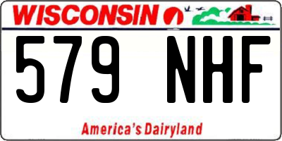 WI license plate 579NHF