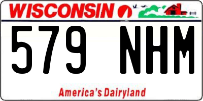 WI license plate 579NHM
