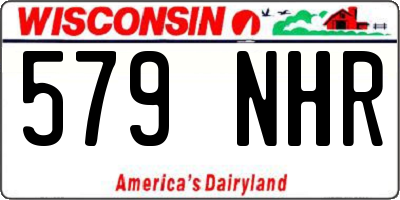 WI license plate 579NHR