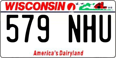 WI license plate 579NHU