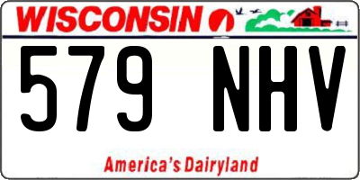 WI license plate 579NHV
