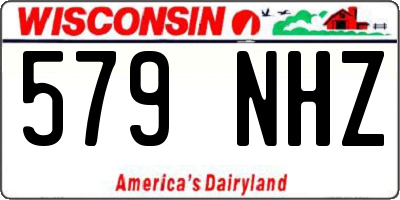 WI license plate 579NHZ