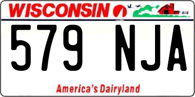 WI license plate 579NJA