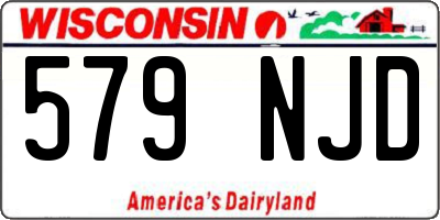 WI license plate 579NJD