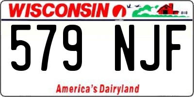 WI license plate 579NJF