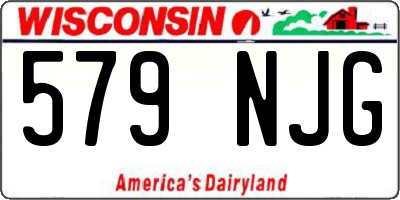 WI license plate 579NJG